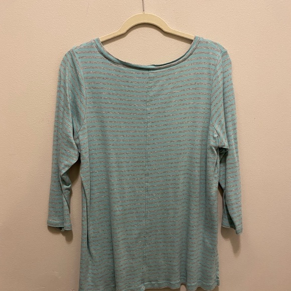 Sejour ladies long sleeve size 1X aqua and gray. In excellent shape - Picture 8 of 10